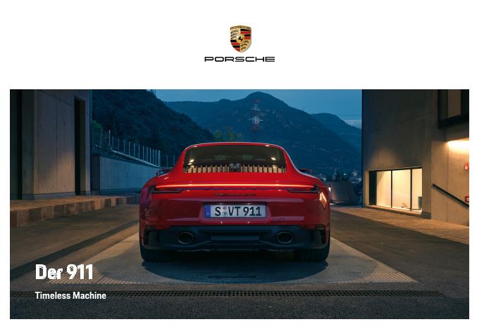 Рекламный буклет Porsche 992 D